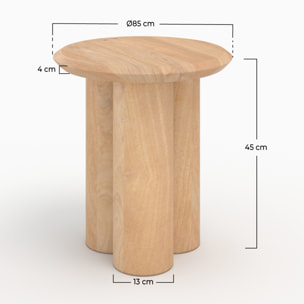 Table d'appoint en bois de manguier D40 cm - Sacha