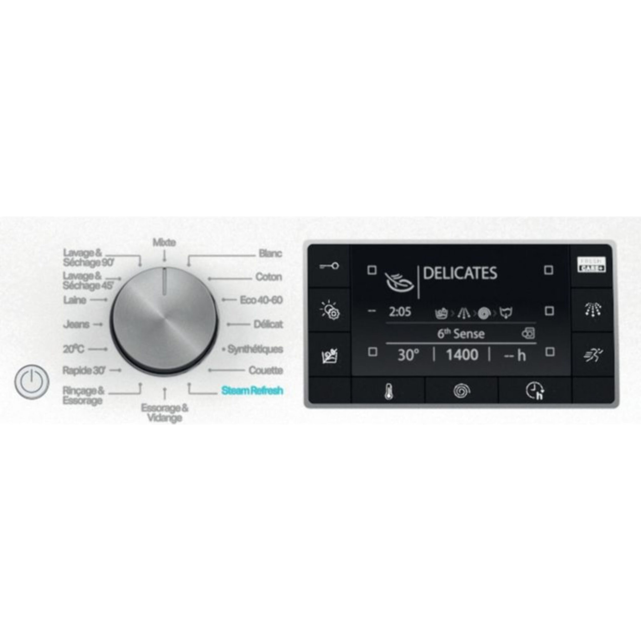 Lave linge séchant hublot WHIRLPOOL FFDB1174489BVFR - 11/7 kg - 1400 tr/min - Classe C - Moteur induction
