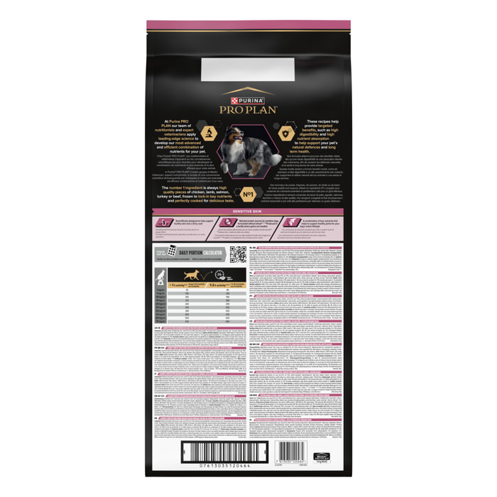 PRO PLAN Chien Medium Adult Sensitive Skin Saumon 14KG