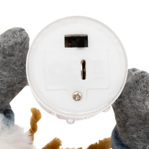 FILLETTE BLEU ASSIS LED 41CM