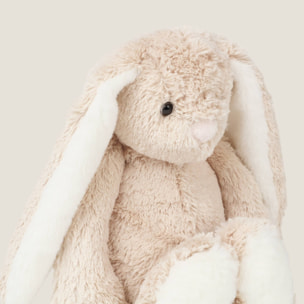 Muñeco de peluche conejito Carfi color gris piedra oscuro