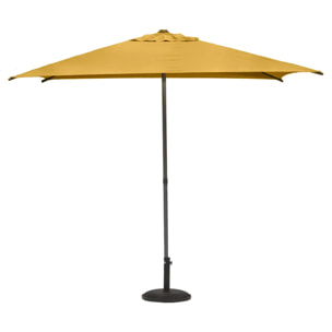 Parasol droit carré Soya Jaune moutarde