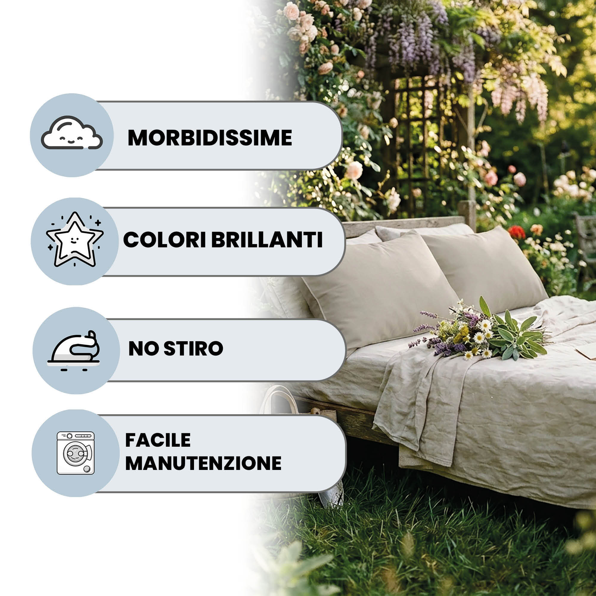 COPPIA FEDERE ELEGANT, 100% Microfibra - GRIGIO CHIARO