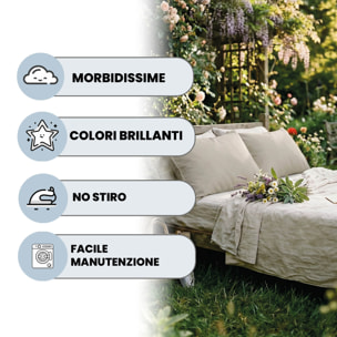 COPPIA FEDERE ELEGANT, 100% Microfibra - GRIGIO CHIARO