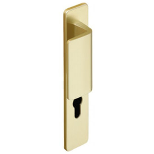 Ensemble de porte palière Riviera 536 BEZAULT Entraxe 195 mm Champagne - Clé i - 0121978