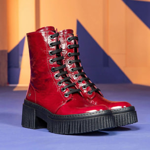 Botines con tacón 1375 PATENT FLASH BLACK/YORK color Black