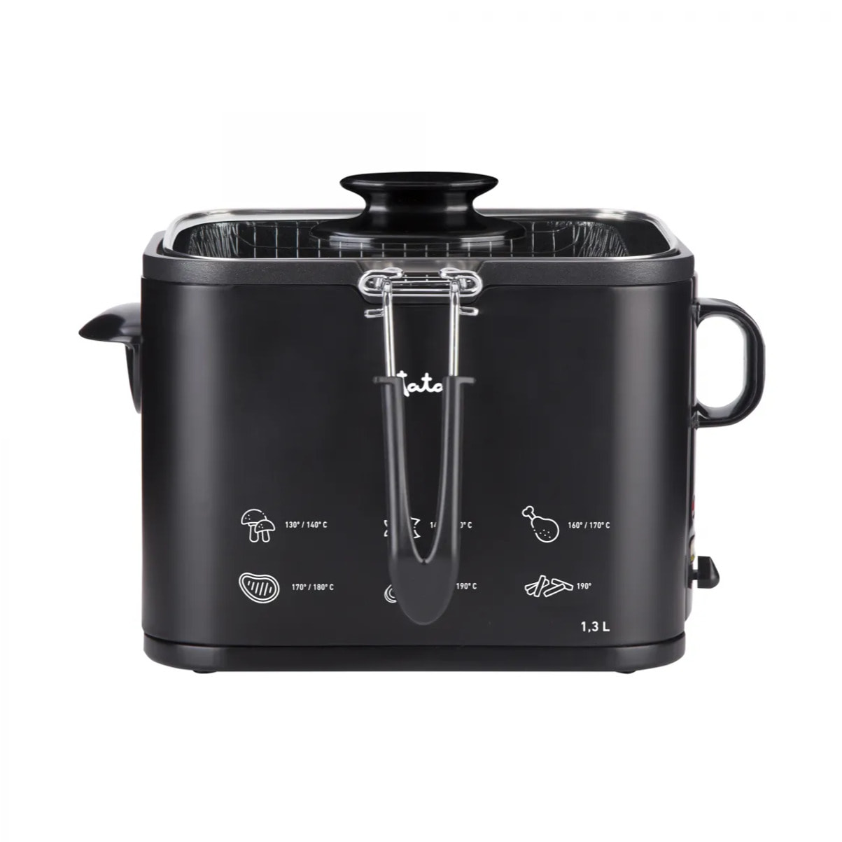 Freidora aceite JATA FR5600 de 1,3 litros. Temperatura regulable. Cuba antiadherente. Fácil limpieza