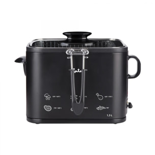 Freidora aceite JATA FR5600 de 1,3 litros. Temperatura regulable. Cuba antiadherente. Fácil limpieza