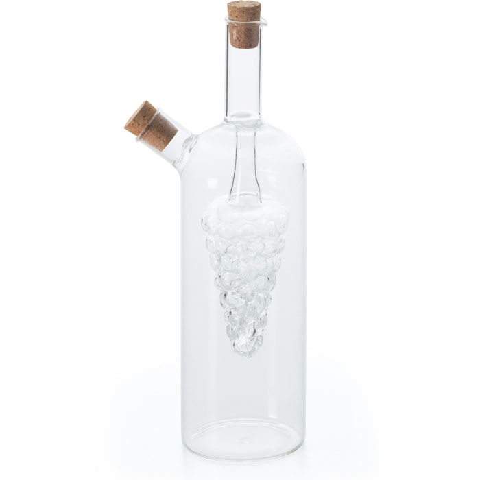 Oliera con acetiera 25 cl Excelsa – Soffio Bottiglia Vetro Trasparente