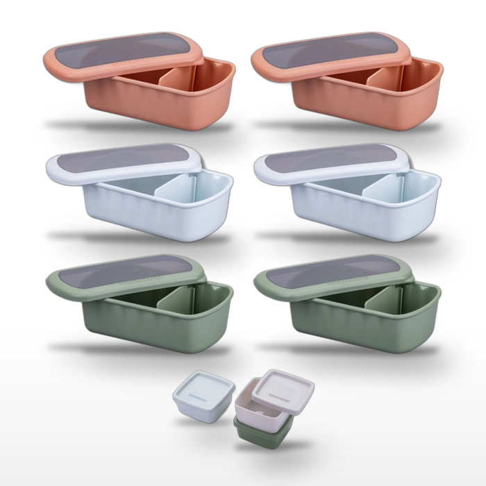 Ensemble de Lunchboxes Fackelmann Storage avec Boîtes à Sauce