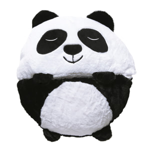 Saco de dormir convertible en almohada, para niños, Osito Panda. Tacto peluche. Pequeño / S: 135x50cm.