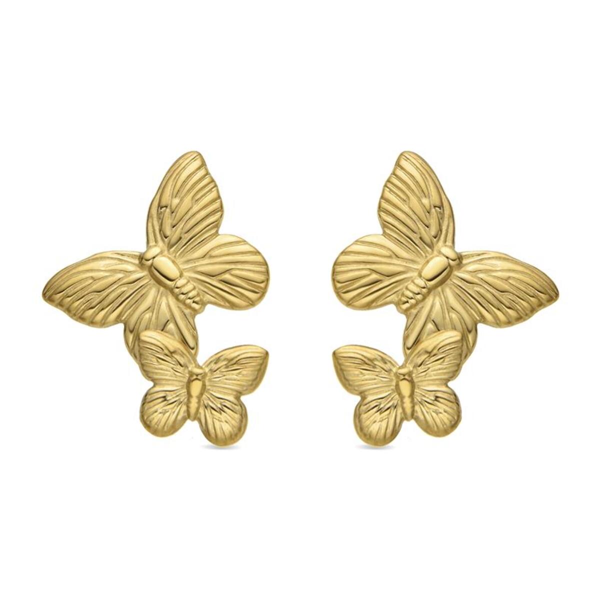 Pendientes acabado oro 18k