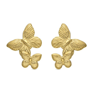 Pendientes acabado oro 18k