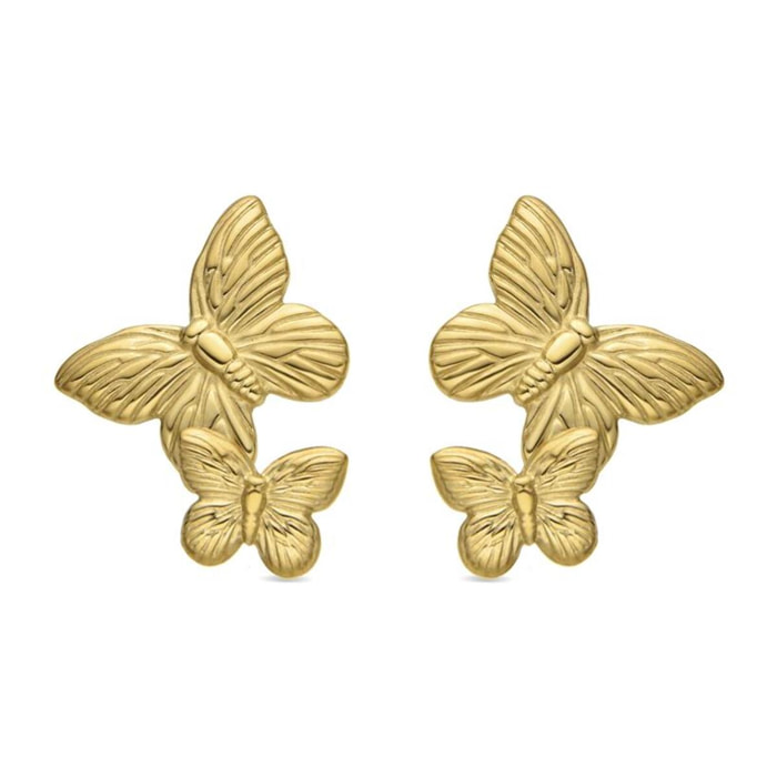 Pendientes acabado oro 18k