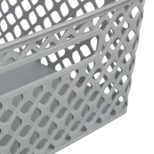Panier en plastique 11L "Folk" gris