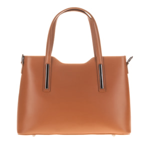 FIRENZE ARTEGIANI Cannobio Borsa Tote da Donna. Vera Pelle Ruga Made in Italy 31x12x22 Cm. Colore: pelle