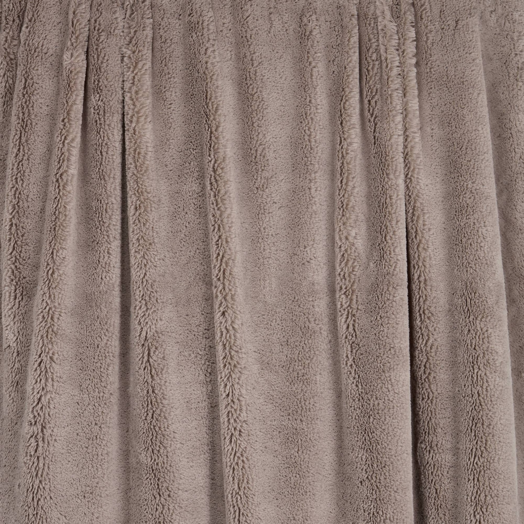 Manta pelo suave bicolor Rusia color gris piedra
