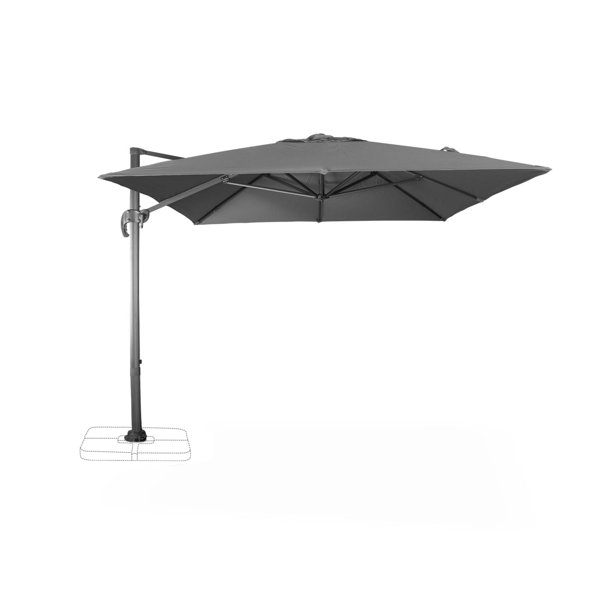 Parasol déporté rectangulaire 3x4m WIMEREUX