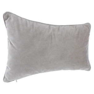 Coussin "LILOU" coton gris souris 30x50cm