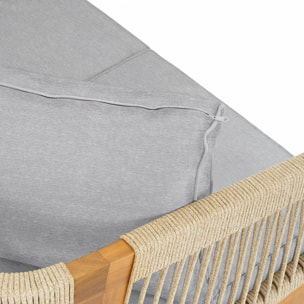 Canapé de jardin 3 places en bois FSC - SYMI