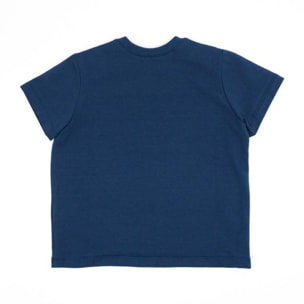 CAMISETA AZUL MARINO CON ESTAMPADO DE SURF