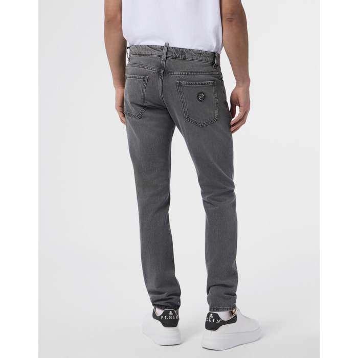 PHILIPP PLEIN Basic Straight Cut Jeans