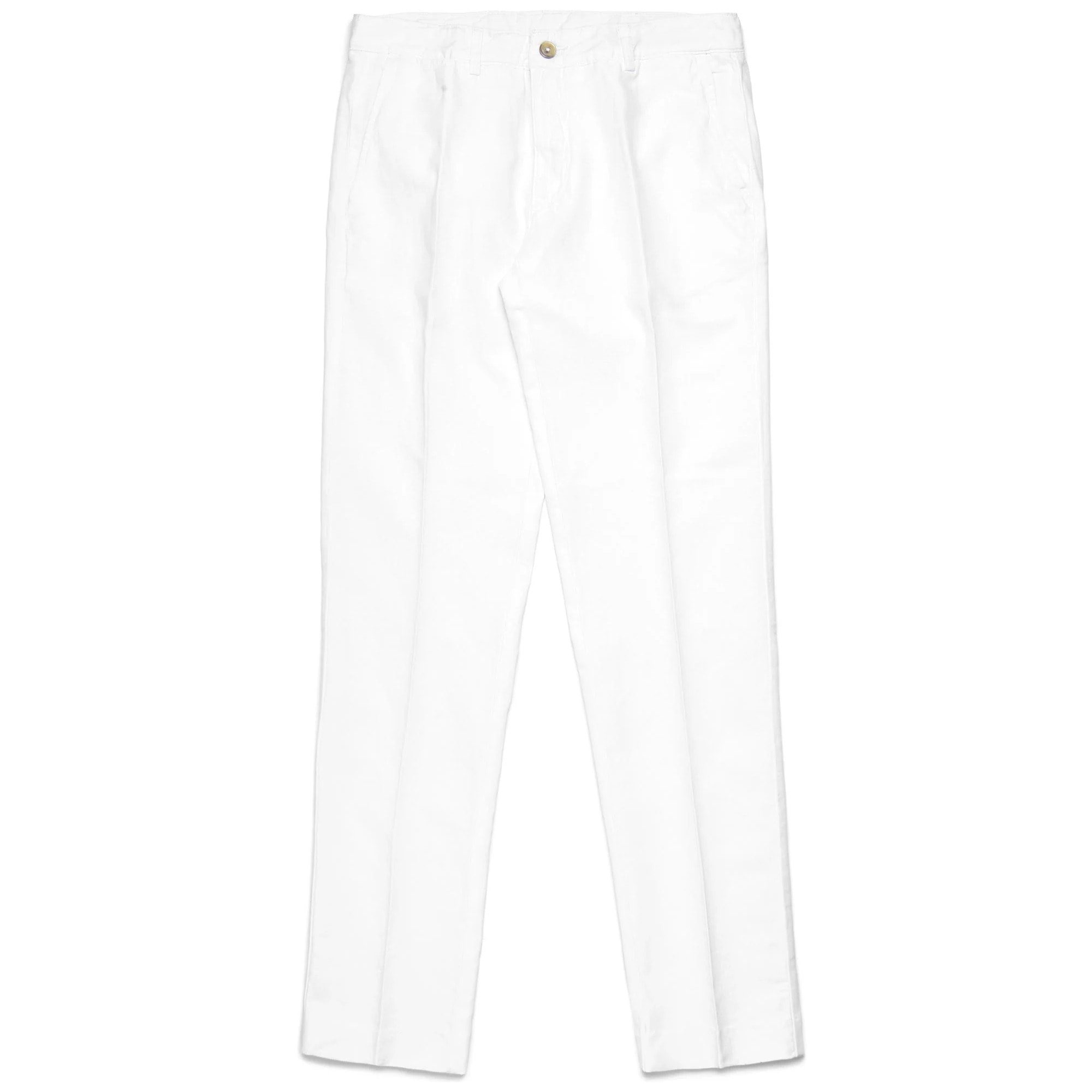 Kappa - Pantaloni Uomo Bianco - Jean Linen