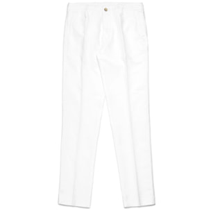 Kappa - Pantaloni Uomo Bianco - Jean Linen
