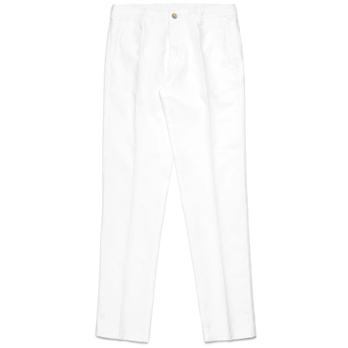 Kappa - Pantaloni Uomo Bianco - Jean Linen