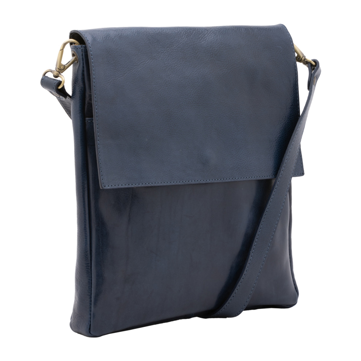 Borsa a tracolla  da uomo In Vera pelle Made in Italy 31x35x4 cm