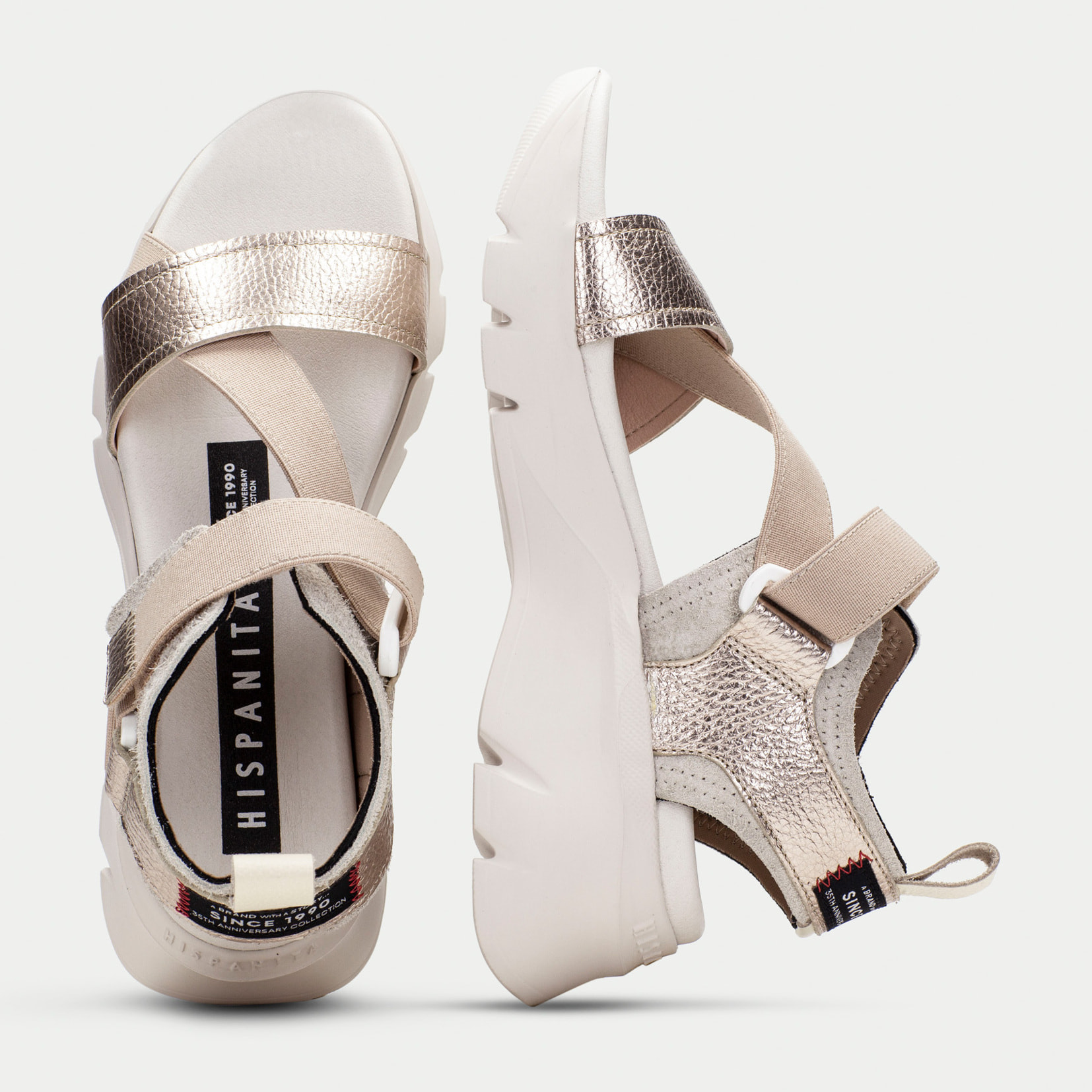 Sandalia Sport Dakar Cava taupe 5,5 cm