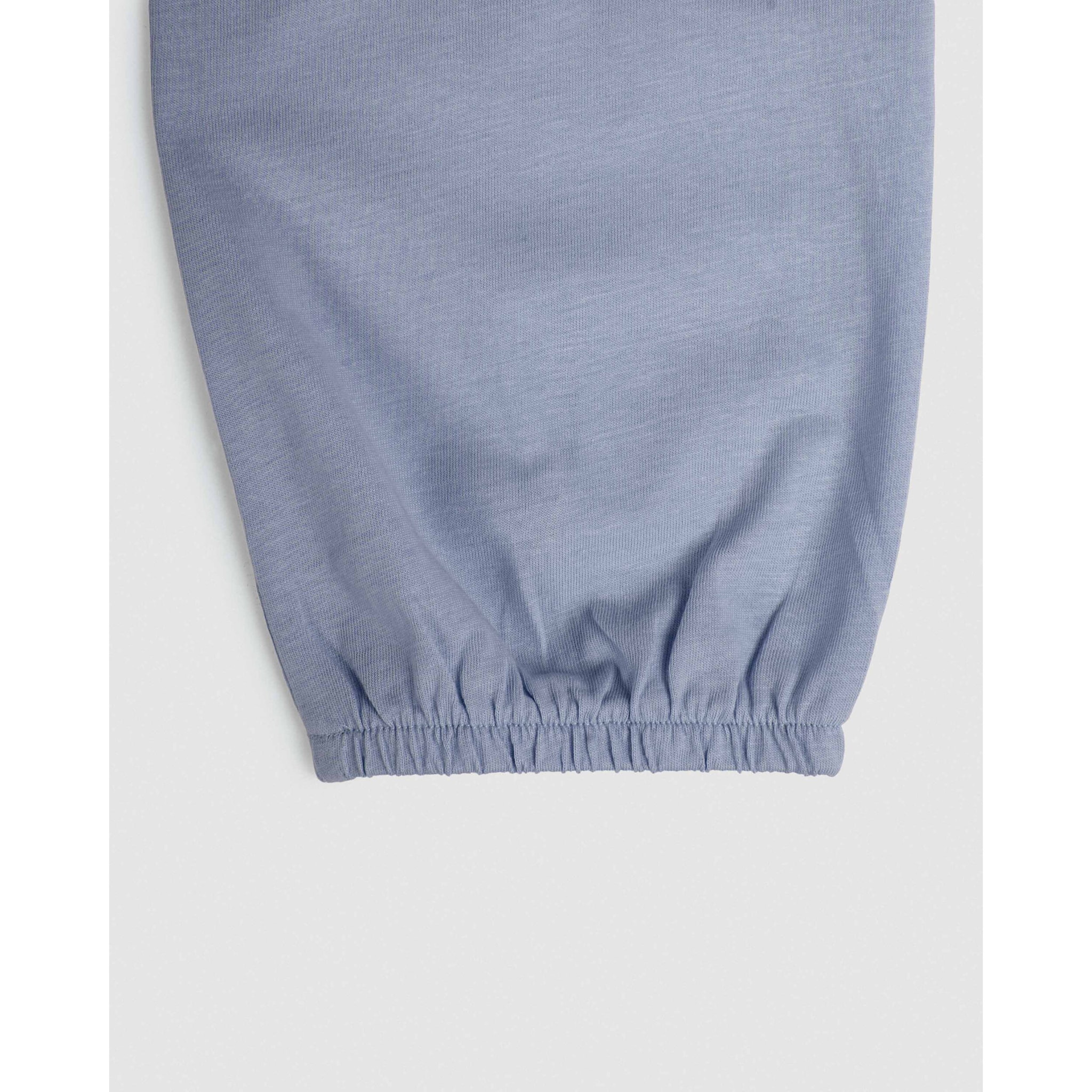 Pijama largo de algodón lazo índigo