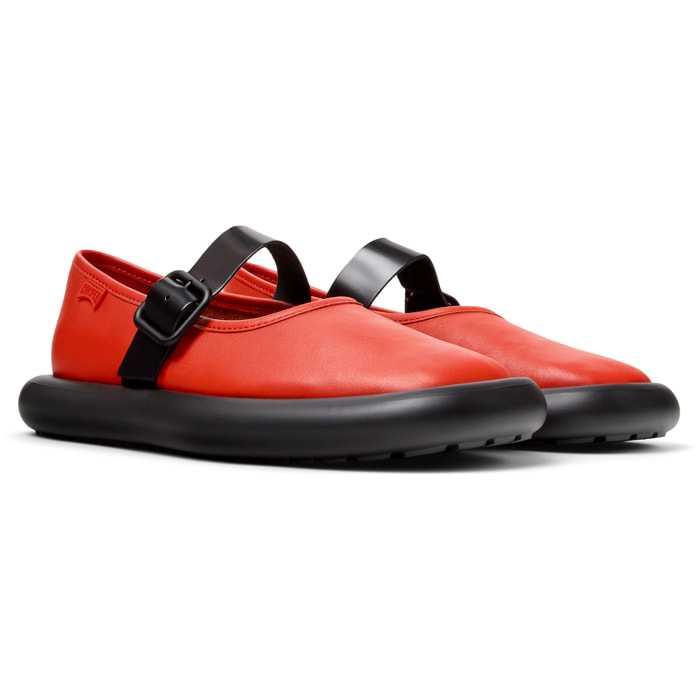 Bailarinas - CAMPER Onda - Rojo - Cuero liso