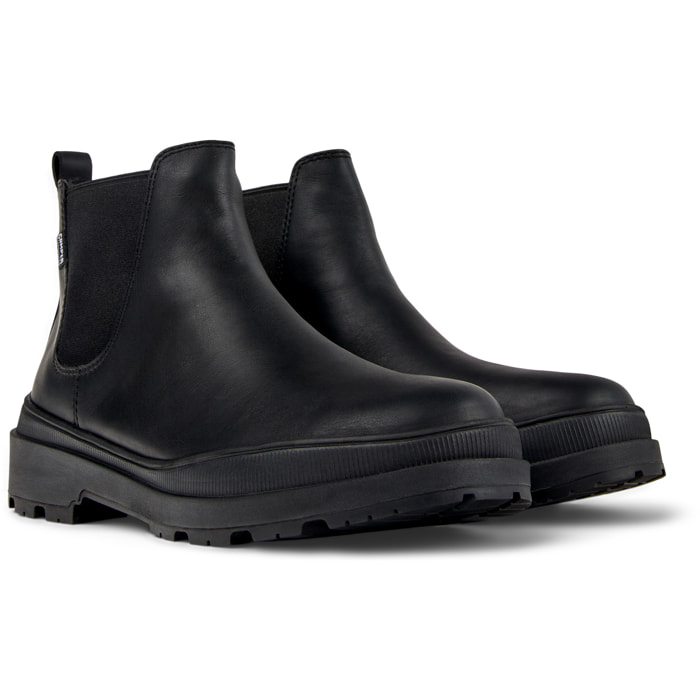 Botines - CAMPER Brutus Trek - Negro - Cuero liso