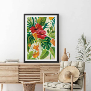 Poster Jardin tropical Affiche seule