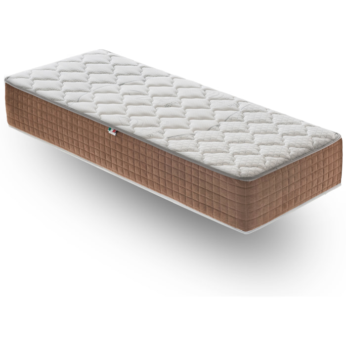 Materasso 80x190 1600 molle insacchettate e Memory Foam - Alto 25 cm - 9 Zone di Comfort