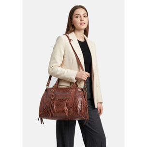 Borsa a spalla da donna - Modello Clara - Vera pelle - 41.0 x 28.0 x 13.0 cm