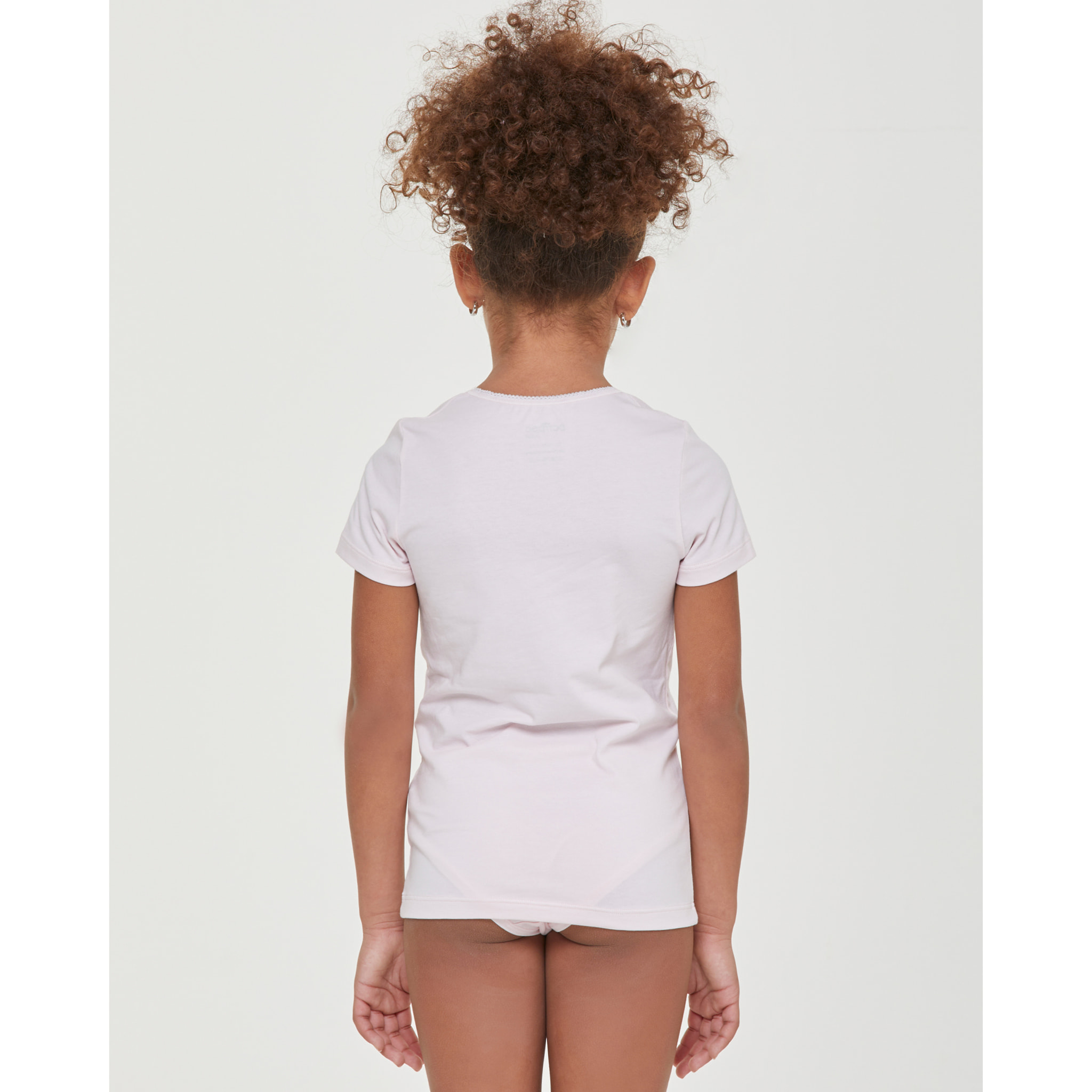 T-shirt girocollo bimba in cotone organico