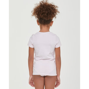 T-shirt girocollo bimba in cotone organico