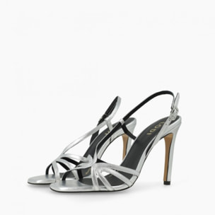 SANDALIAS PLATEADAS WELLES