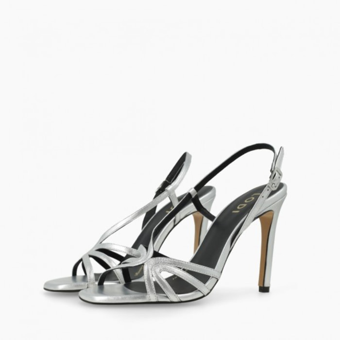 SANDALIAS PLATEADAS WELLES