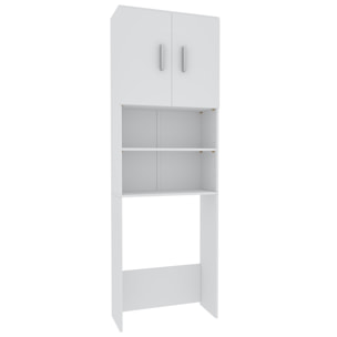 Mobile Sopra Lavatrice Asciugatrice Armadio Mobiletto Bagno Mobili Salvaspazio Armadietto A Colonna Per Lavanderia Coprilavatrice 190x26x64 Cm Bianco