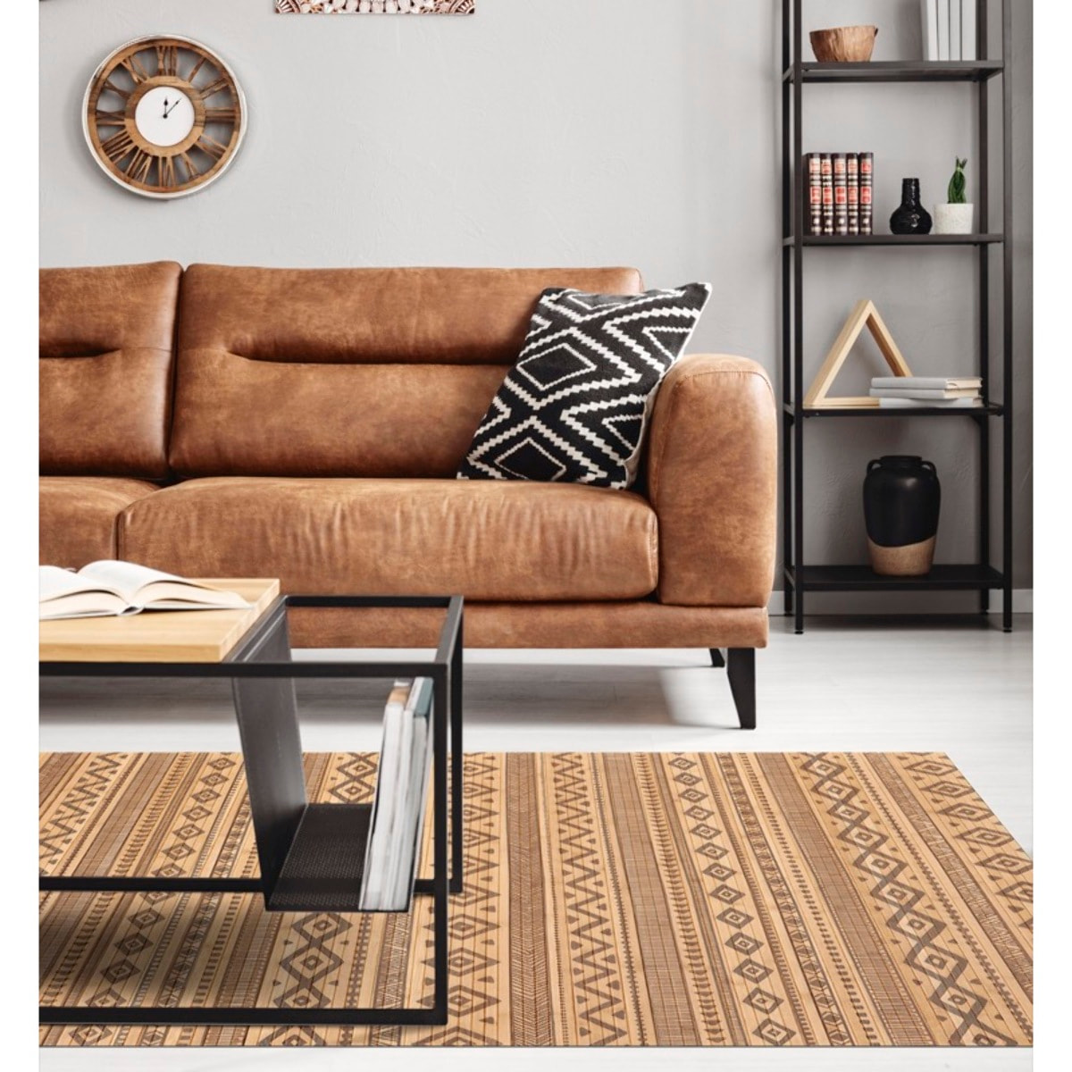 Tapis BAMBOO COOL Ethnique Naturel