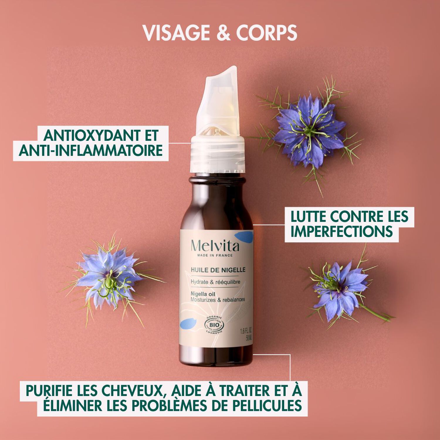 Huile de Nigelle - Rééquilibrante 50 ml