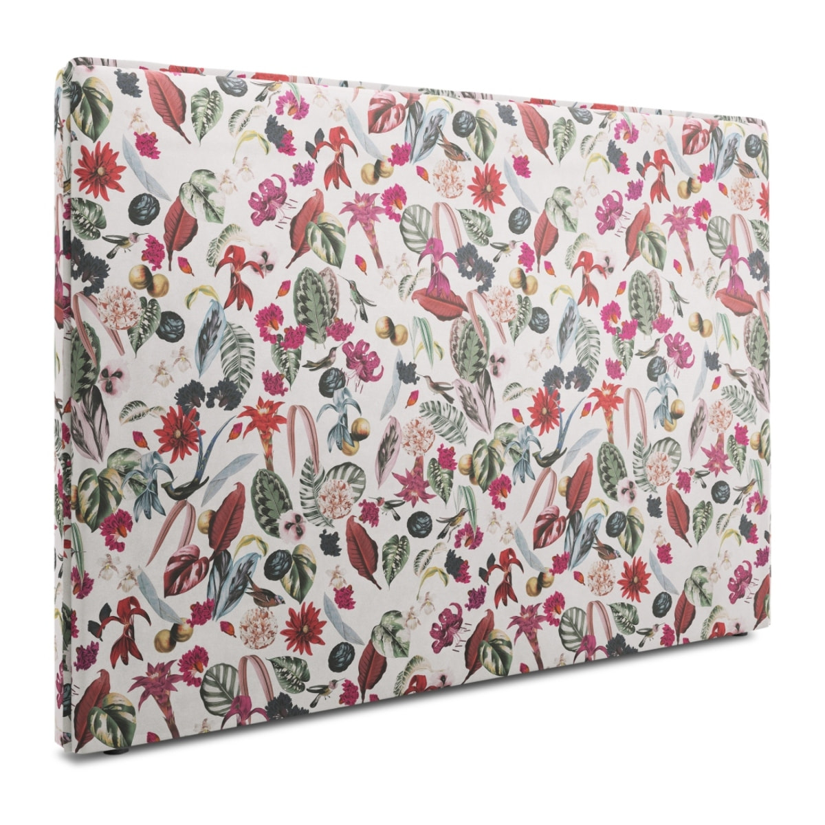 Tête de lit "Provence" 180x120cm en velours motif tropical