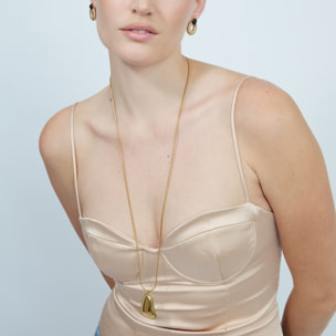 Collar acabado en oro amarillo de 18k