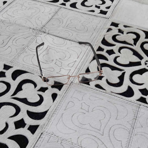 Tapis peau de vache kilim fait main DIGO