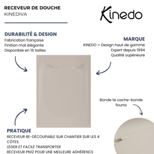 Receveur de douche KINEDO Kinediva beige