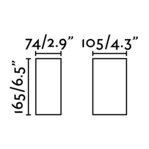 BLIND Aplique gris oscuro