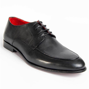 Zapato Oxford De Piel - Negro